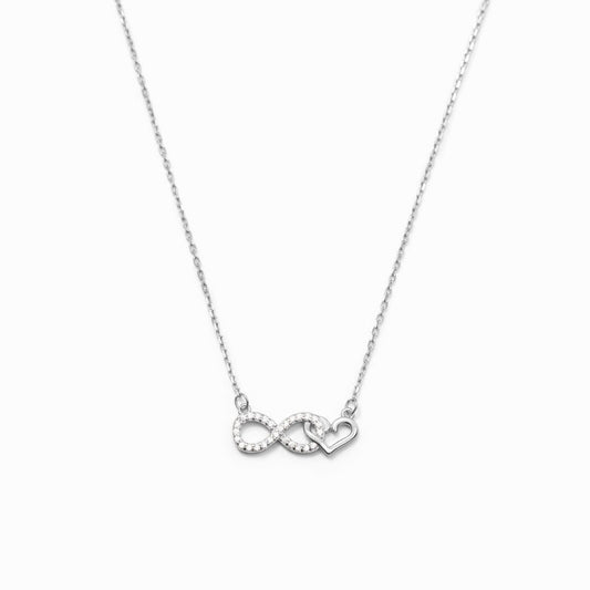 925 Sterling Silver Infinity Fashion Necklace