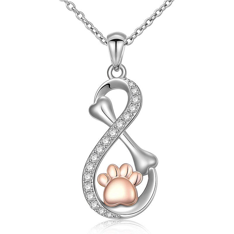 925 Sterling Silver Infinity Fashion Necklace