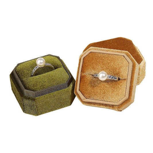 Velvet Octagonal Jewelry Gift Box