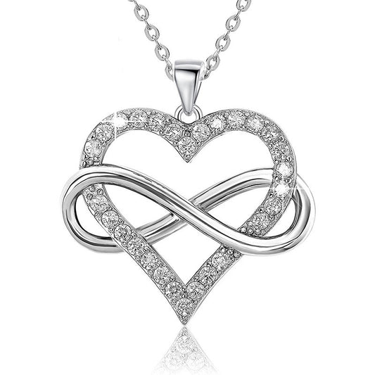 925 Sterling Silver Infinity Fashion Necklace