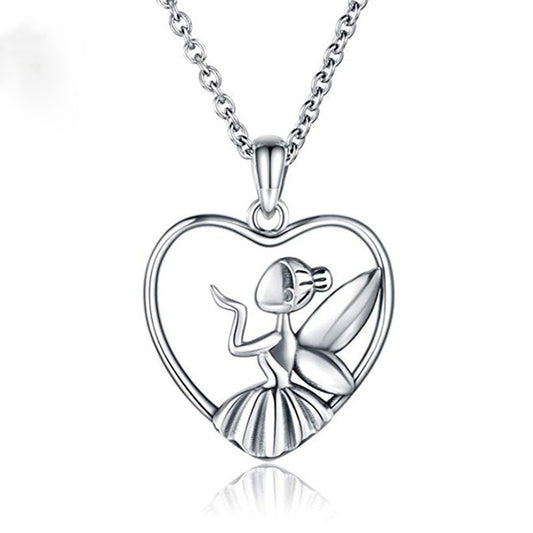 925 Sterling Silver Angel Fashion Necklace
