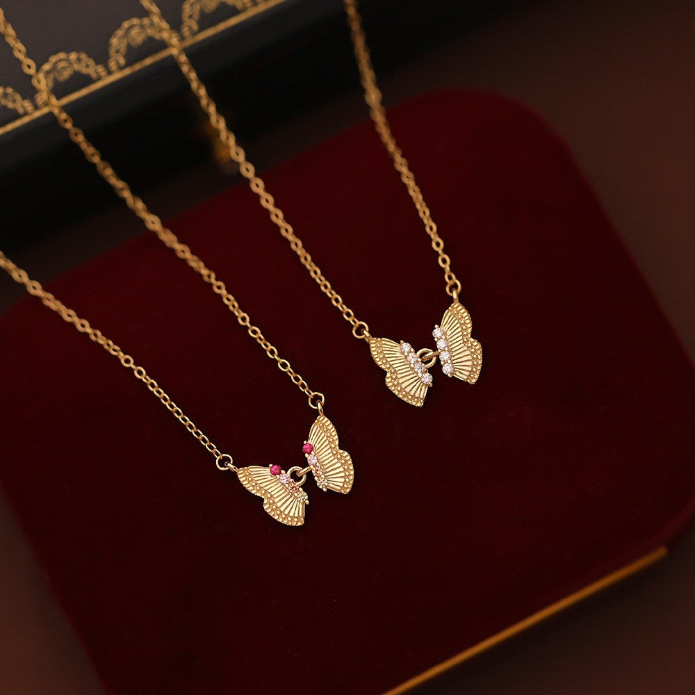 925 Sterling Silver Butterfly Pendant Necklace