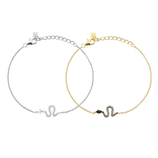 925 Sterling Silver Snake Fashion Bracelet