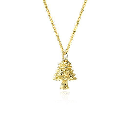 925 Sterling Silver Christmas Tree Necklace - Perfect Holiday Gift