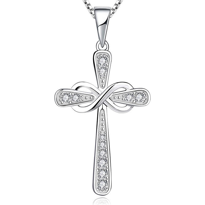 925 Sterling Silver Infinity Fashion Necklace