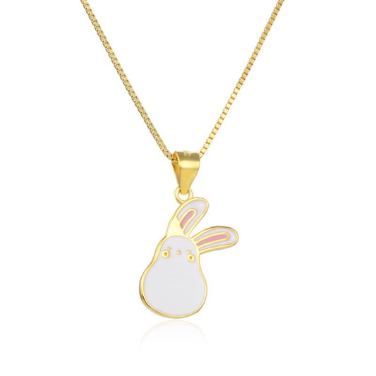 925 Sterling Silver Rabbit Cute Necklace