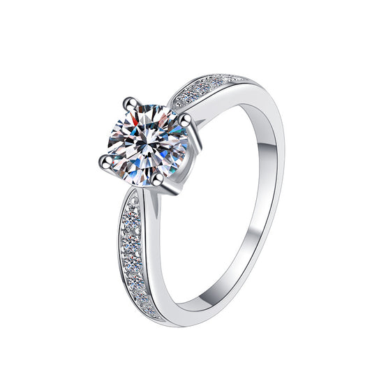 925 Sterling Silver Elegant Cubic Zirconia Fashion Ring
