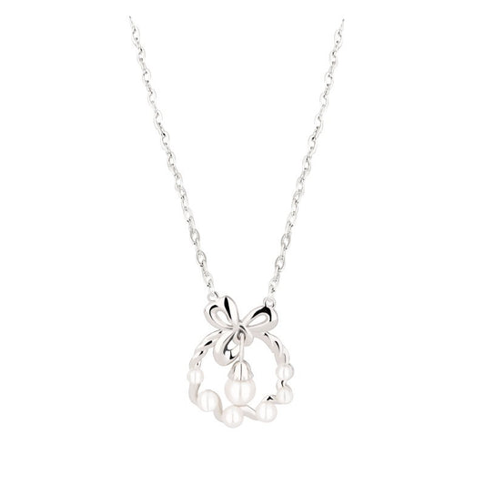 925 Sterling Silver Pearl Fashion Necklace