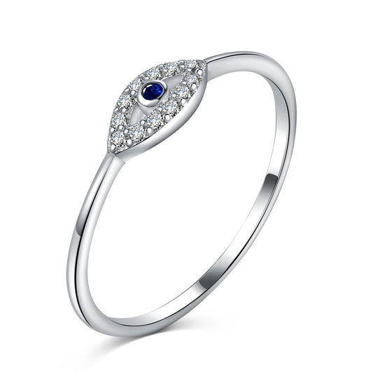 925 Sterling Silver Evil Eye Fashion Ring