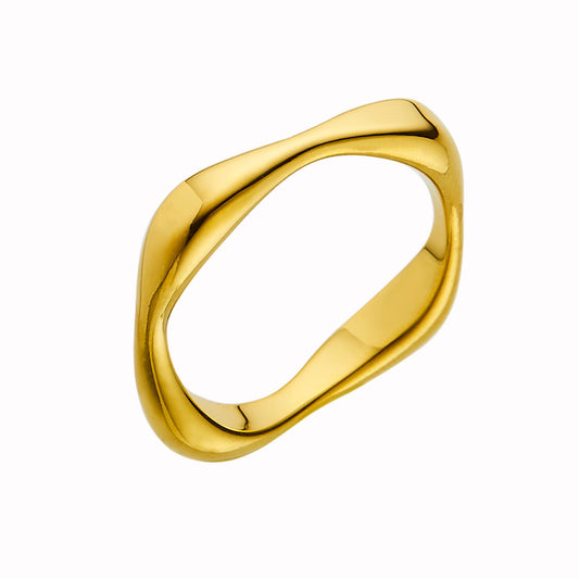Stainless Steel Minimalist Fashion Ring