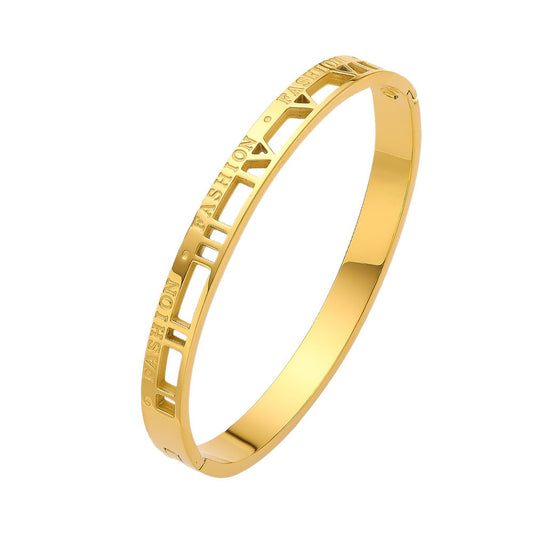 Stainless Steel Minimalist Fashion Bangle