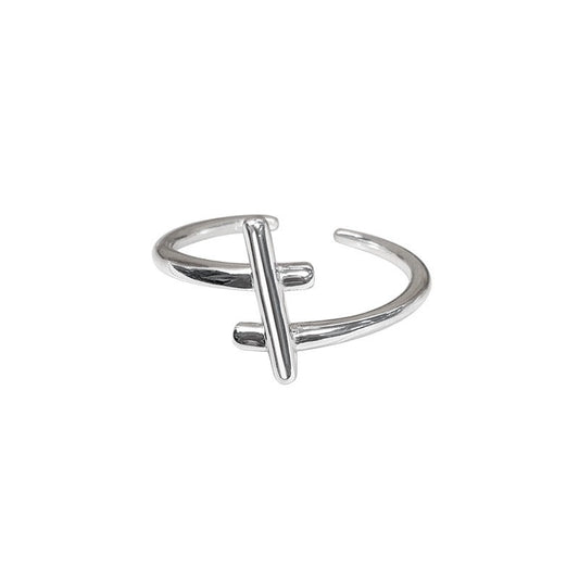 925 Sterling Silver Cross Fashion Ring