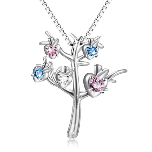 925 Sterling Silver Tree of Life Fashion Necklace