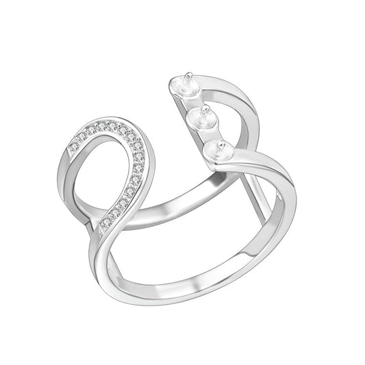925 Silver Ring mountings for Pearl