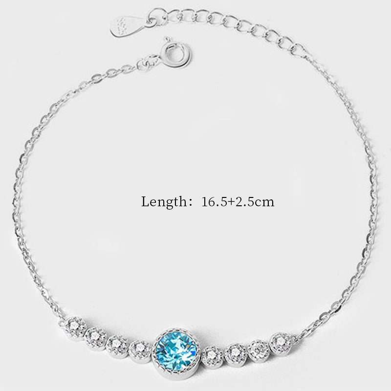 925 Sterling Silver Fashion Stone Bracelet