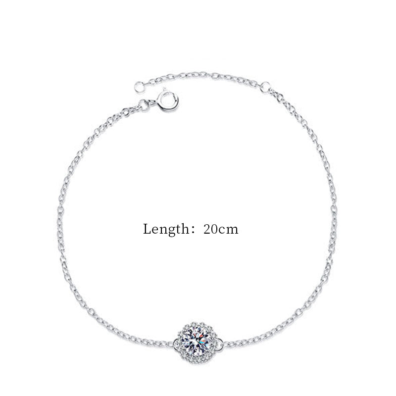 925 Sterling Silver Fashion Zircon Bracelet