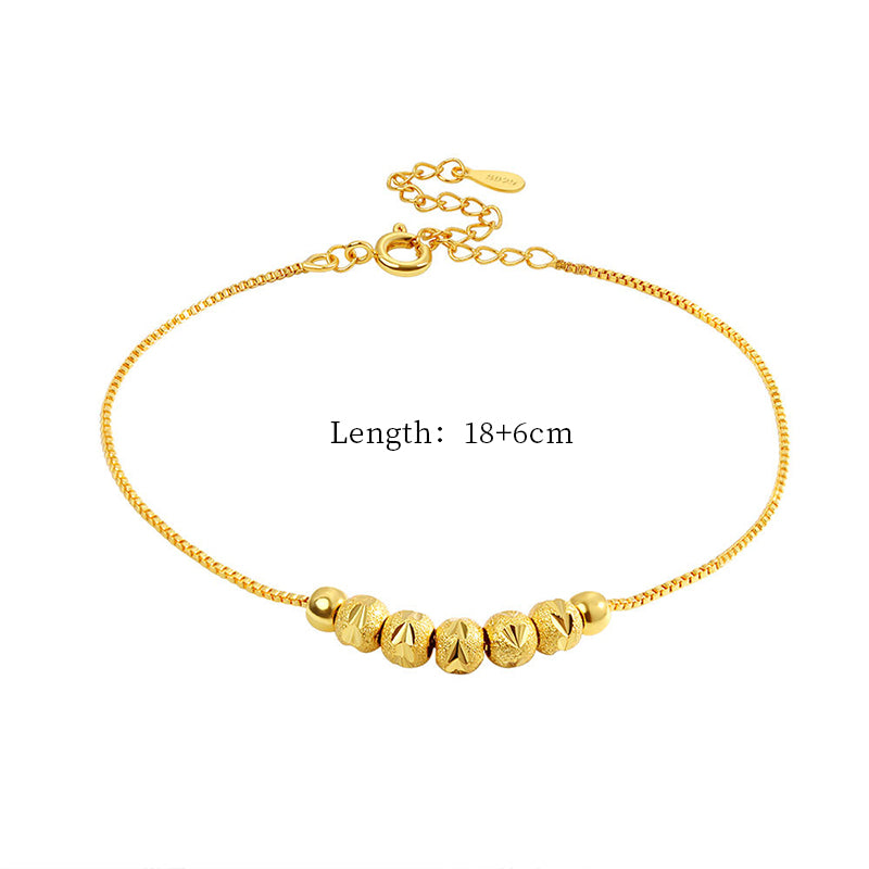 925 Sterling Silver Fashion 18K Gold Plated Bracelet