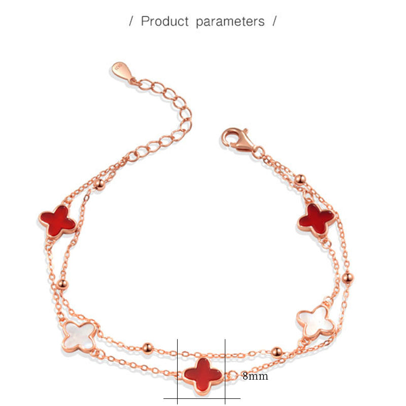 925 Sterling Silver Fashion Lucky Bracelet