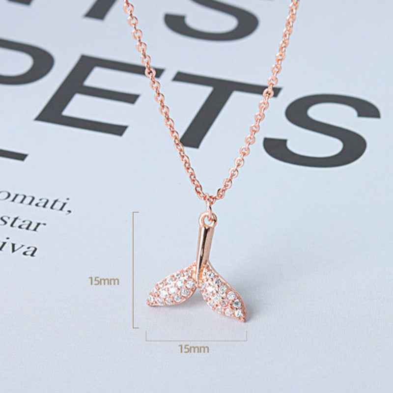 925 Sterling Silver Fashion Mermaid Necklace