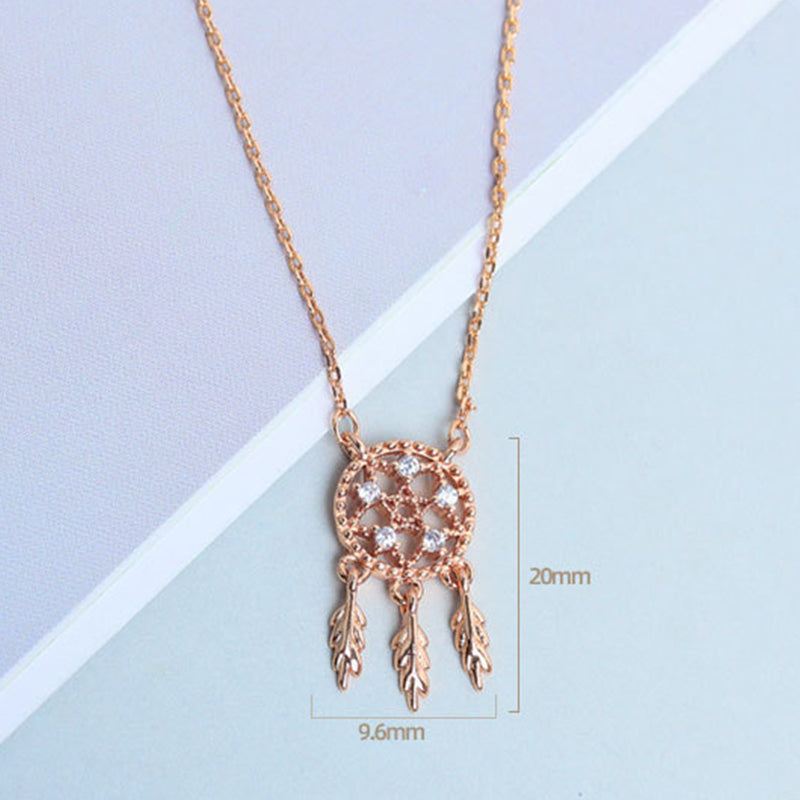 925 Sterling Silver Fashion Dream Network Pendant Necklace