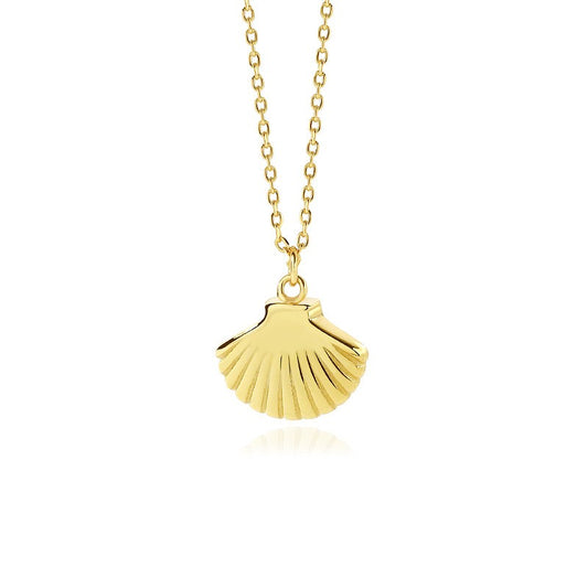 925 Sterling Silver Seashell Pendant Necklace
